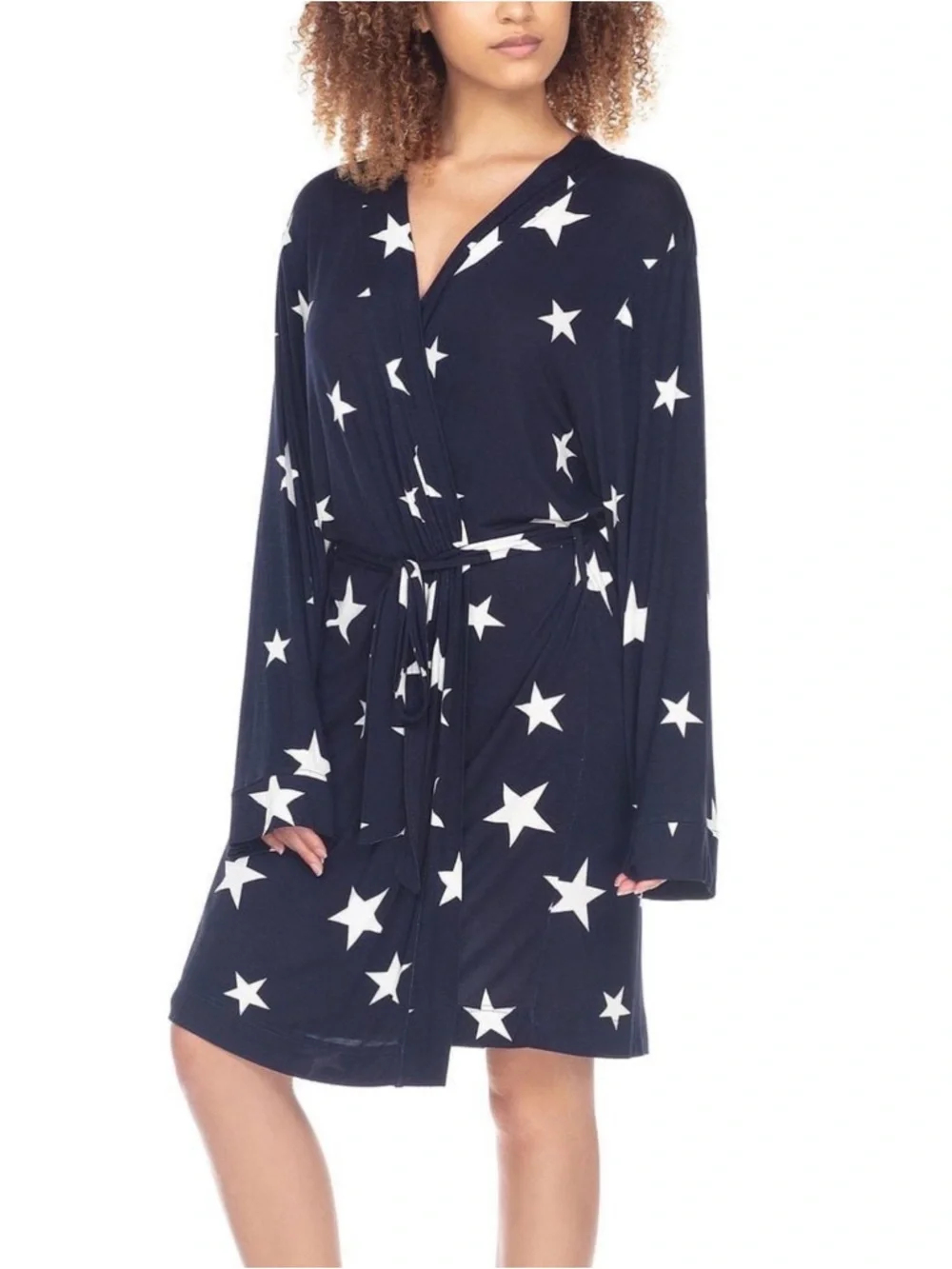 Honeydew Intimates Navy Star Wrap Robe